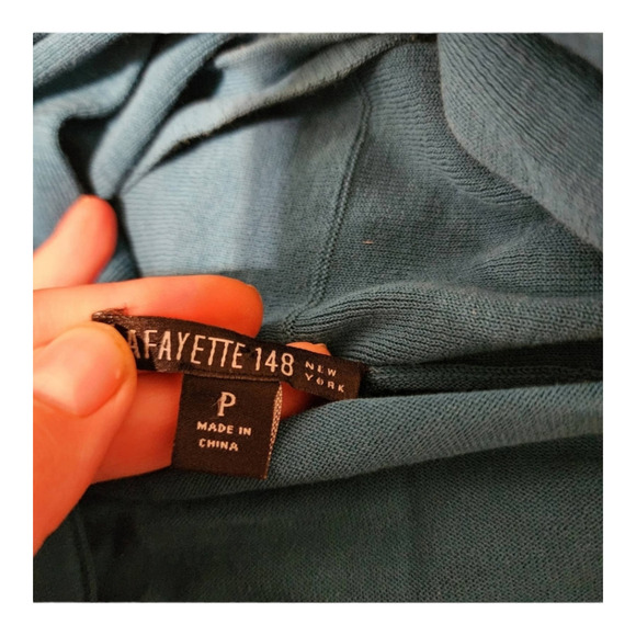 Lafayette 148 cotton pullover cardigan size p - Picture 4 of 7